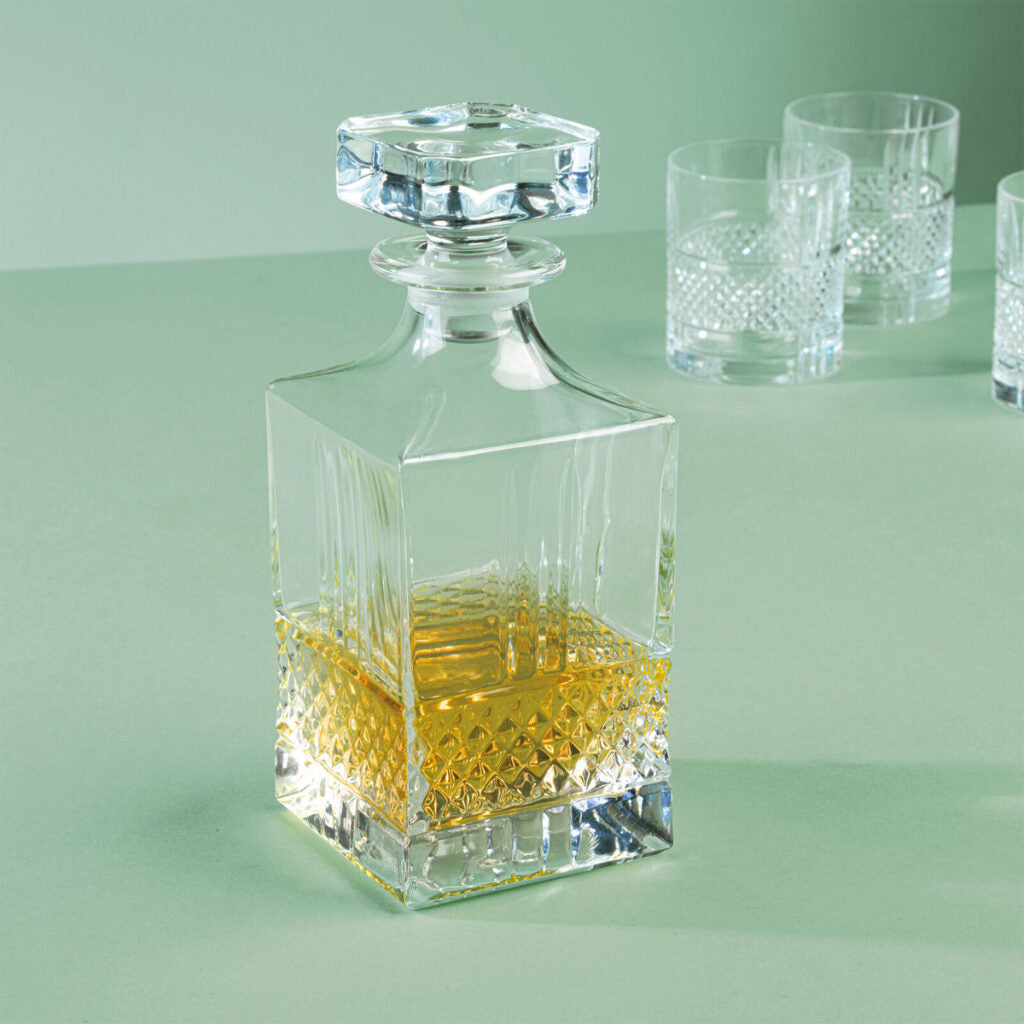 RCR brillante whisky set (1 decanter + 6 tumbler)